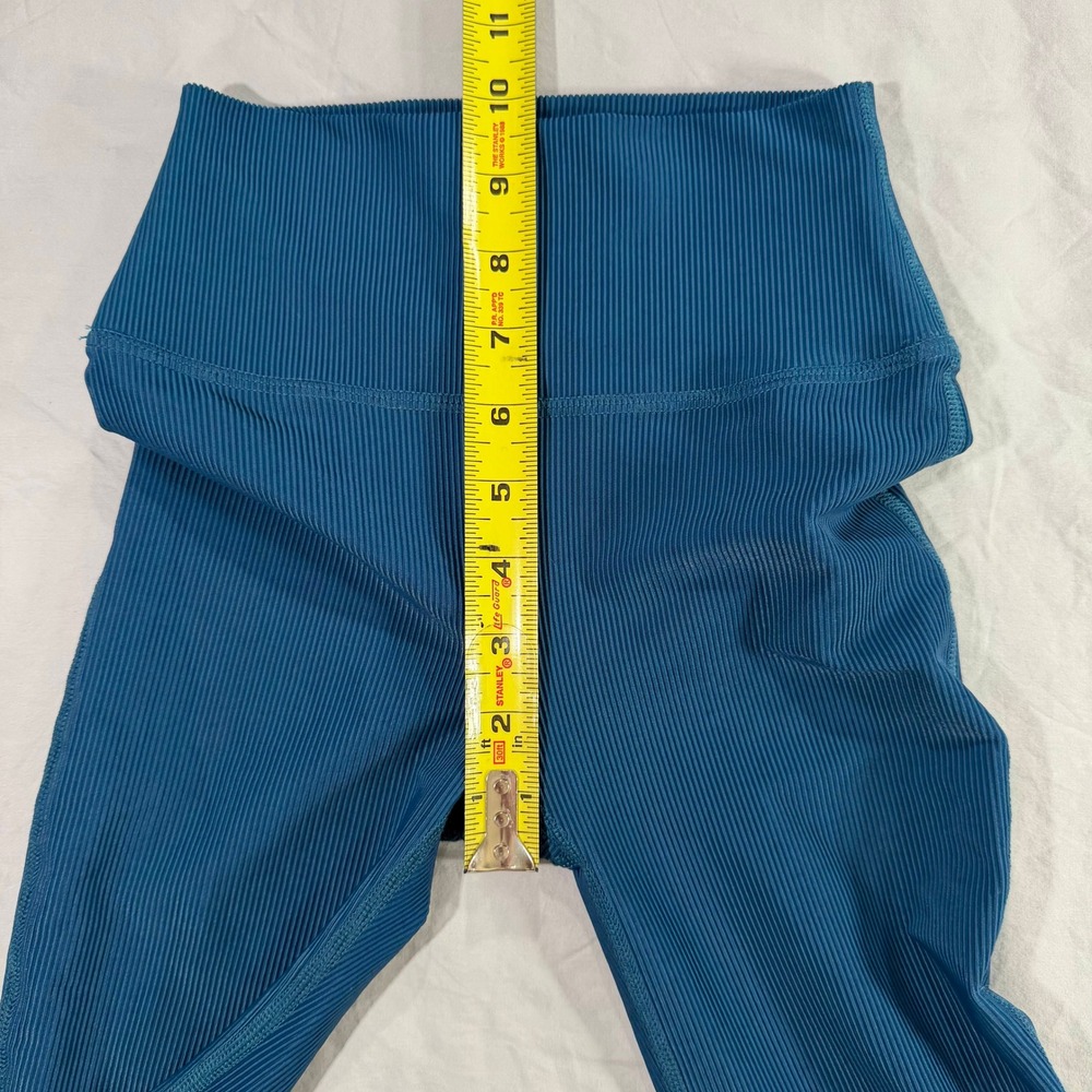 Five Dancewear Ribbed High Waisted Leggings Teal Blue‎ Youth XL YXL - Picture 5 of 8